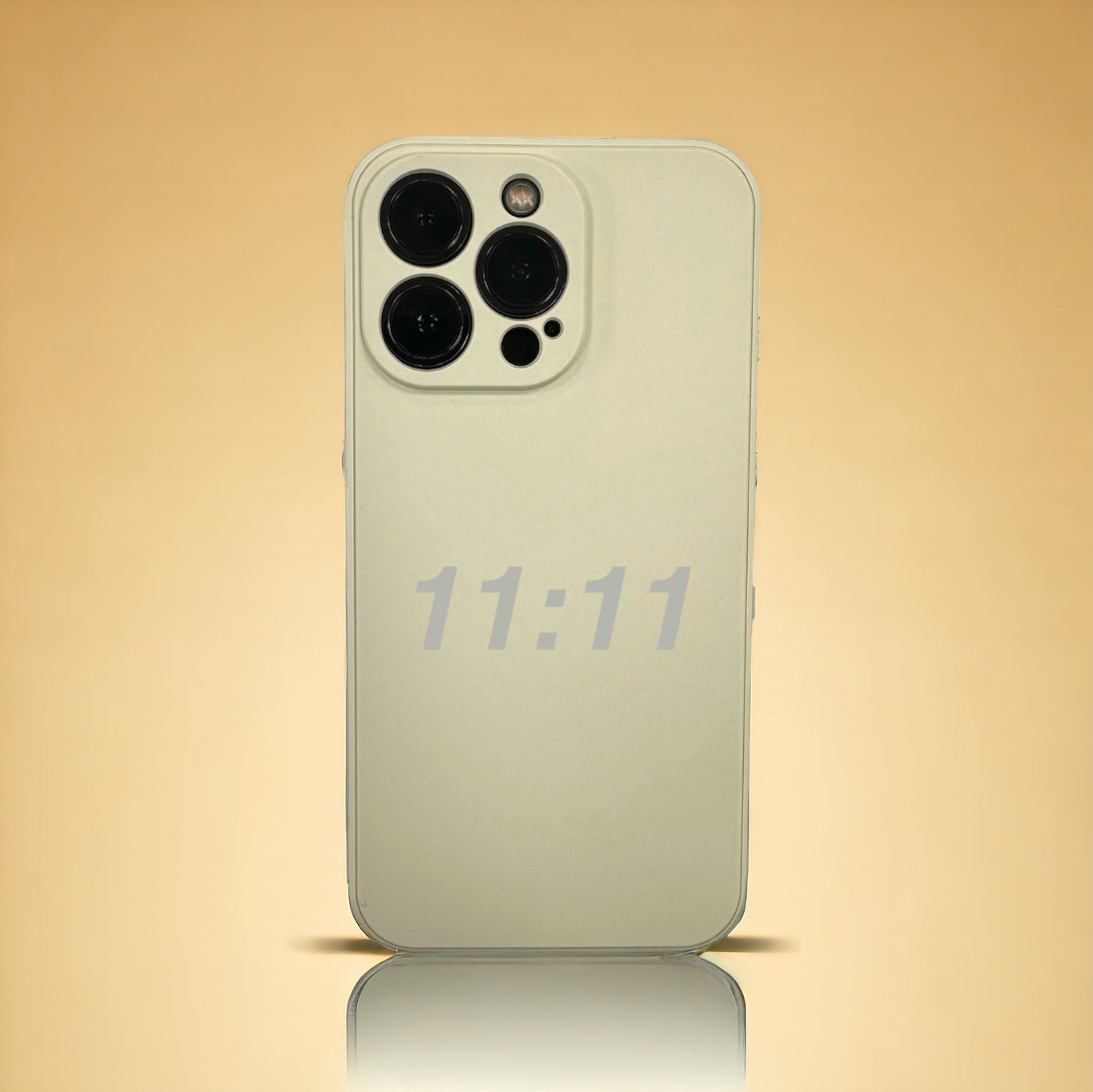 iPhone 11:11 case in beige