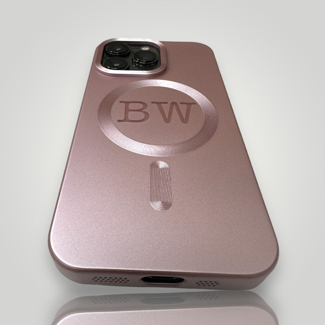 iPhone Personalised Initial Case - Peach