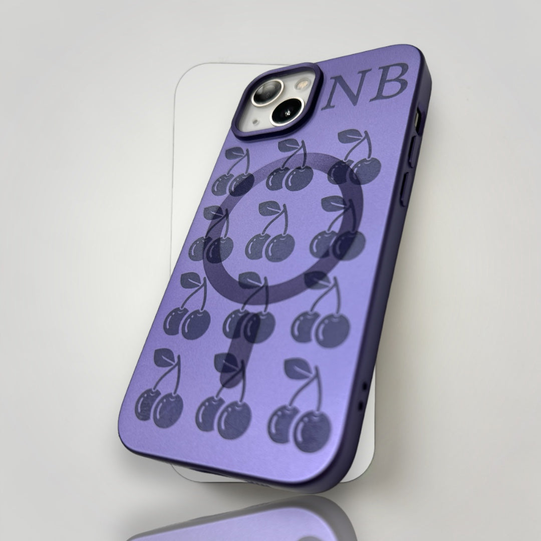 iPhone Personalised Initial case - Cherry