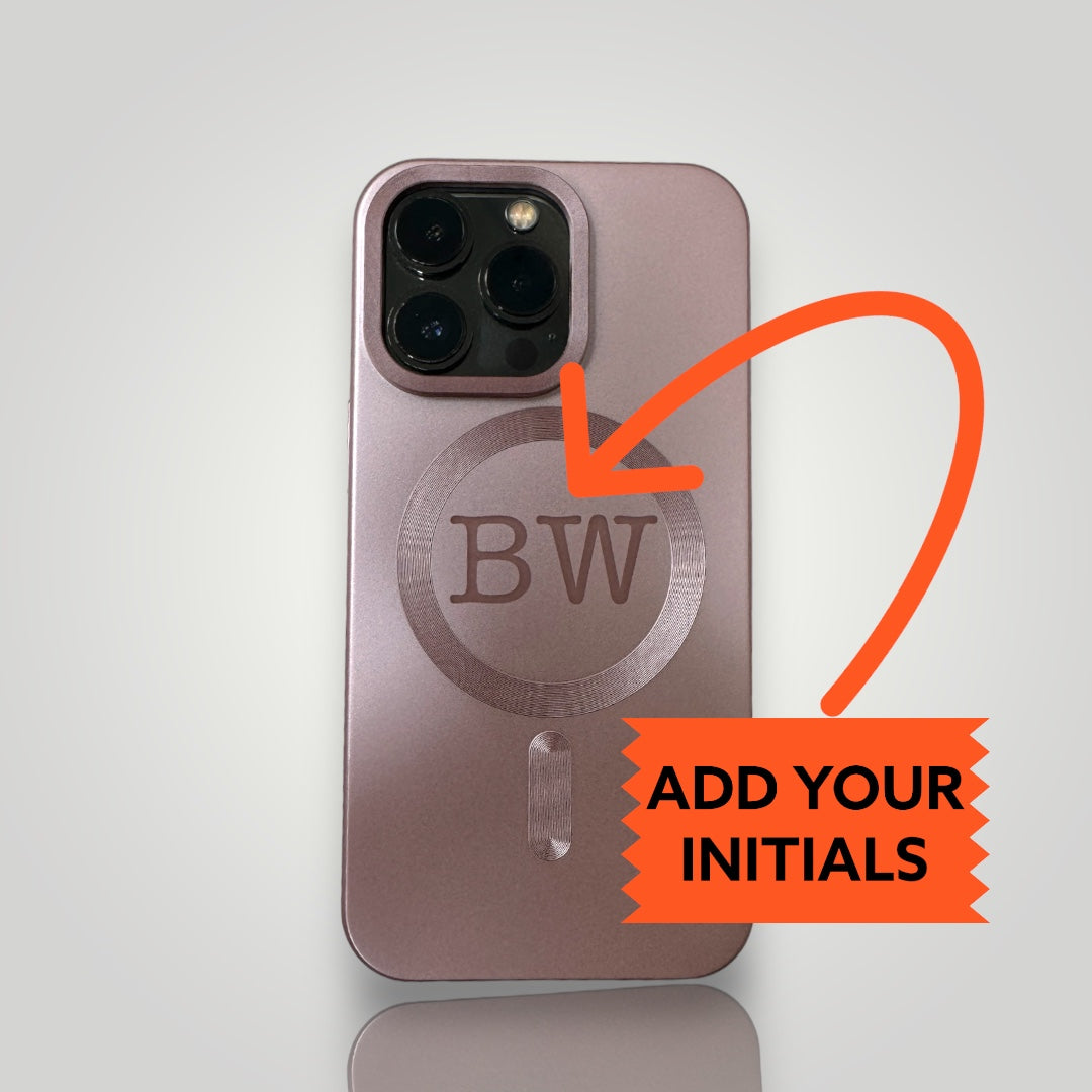 iPhone Personalised Initial Case - Peach