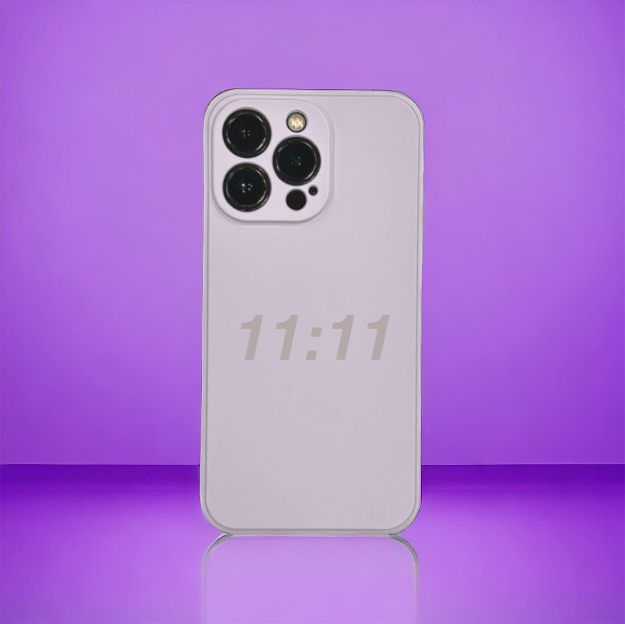 iPhone 11:11 case in purple