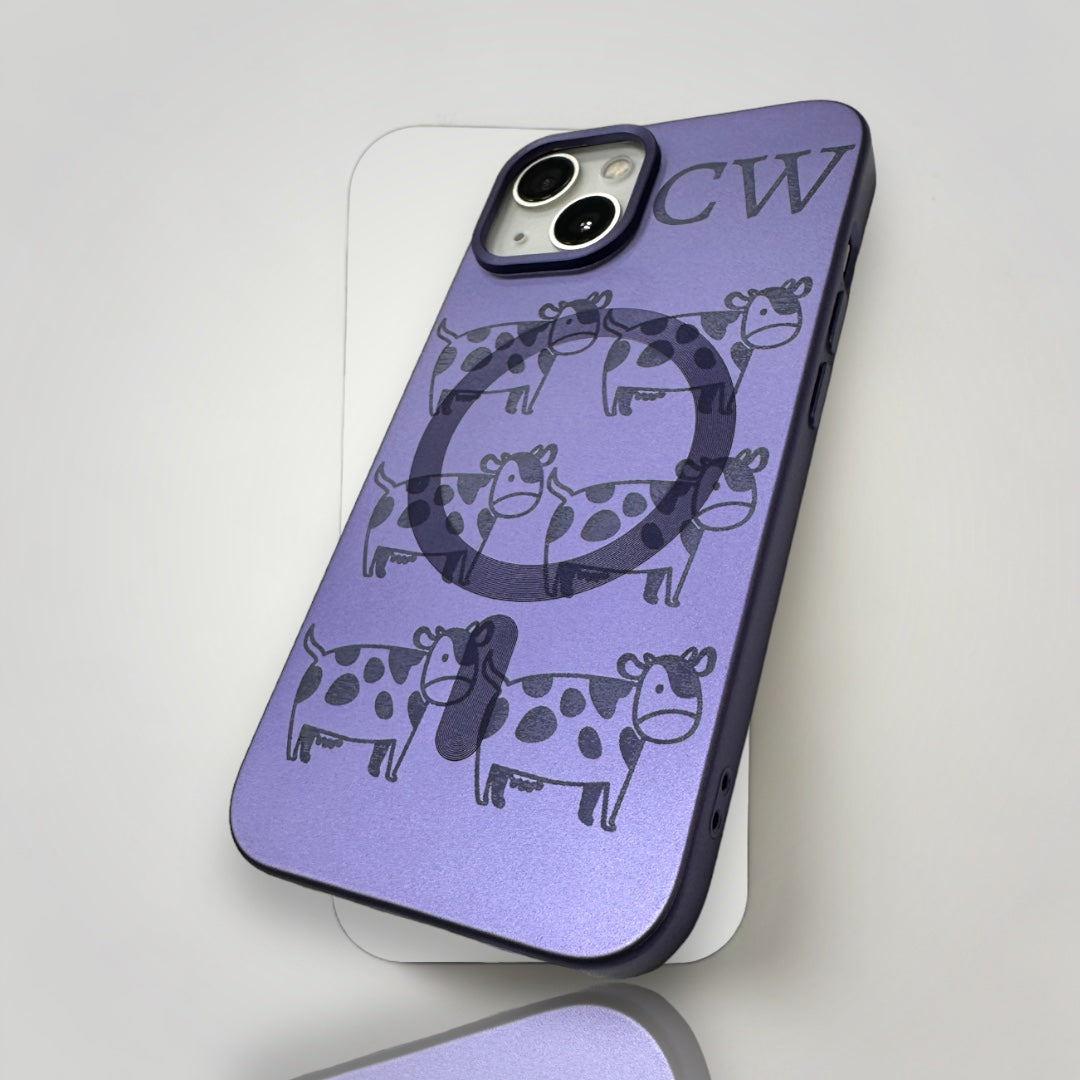 iPhone Personalised Initial case - Moo Moo