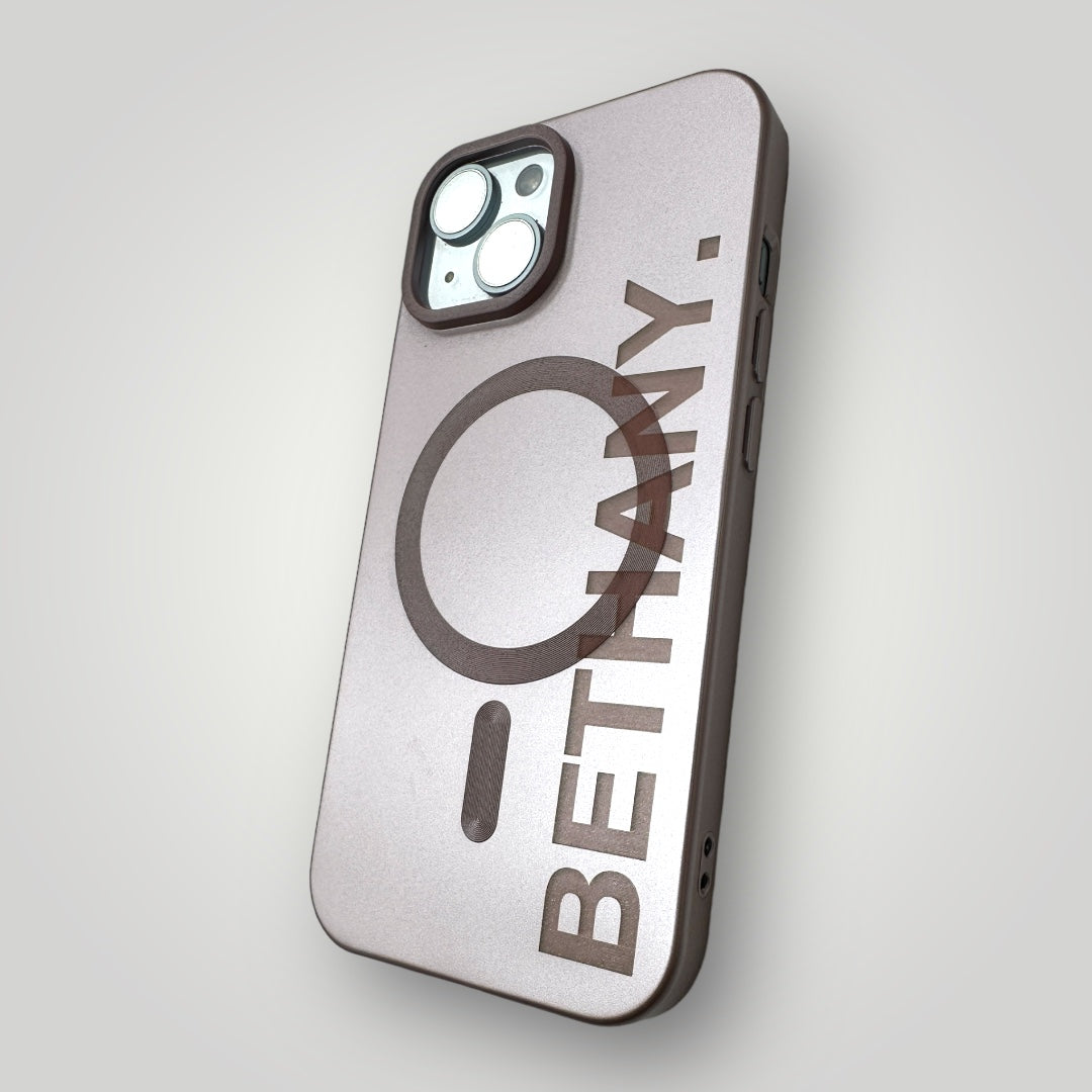 iPhone Personalised Name Case - Peach