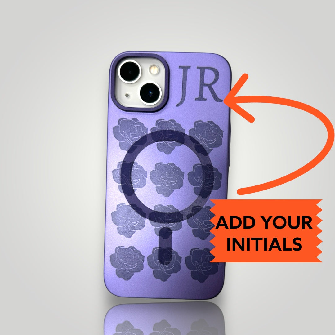 iPhone Personalised Initial case - Rose