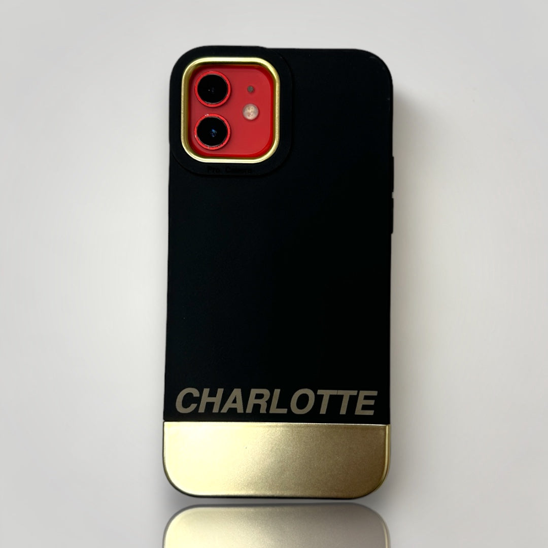 iPhone Black & Gold case - Horizontal